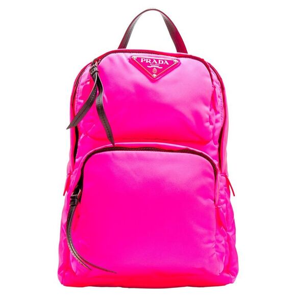 prada Handbags - Pre Loved prada Nylon Backpack Women pink | pink Clutches